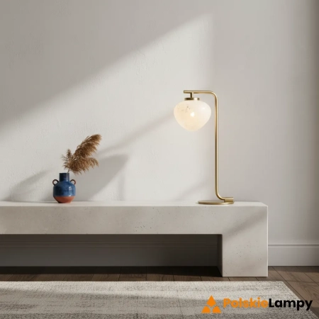 Lampa stołowa mosiężna ze szklanym kloszem 98817 z serii Mali - Endon Lighting