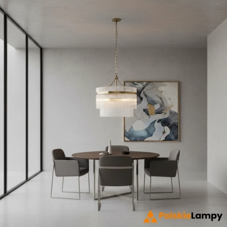 Lampa wisząca mosiężna szklana 3-punktowa 99167 z serii Marietta - Endon Lighting