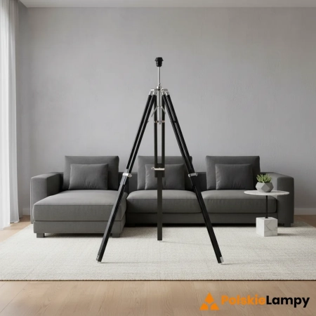 Podstawa lampy podłogowej drewniana czarna regulowana EH-TRIPOD-FLBL - Endon Lighting