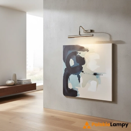 Kinkiet do obrazów metalowy srebrny 28cm PL-LEDG9-SC z serii LINTON - Endon Lighting