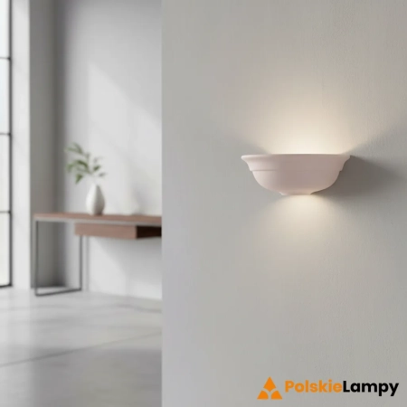 Kinkiet ceramiczny biały półokrągły UG-WB-G z serii Hillside - Endon Lighting
