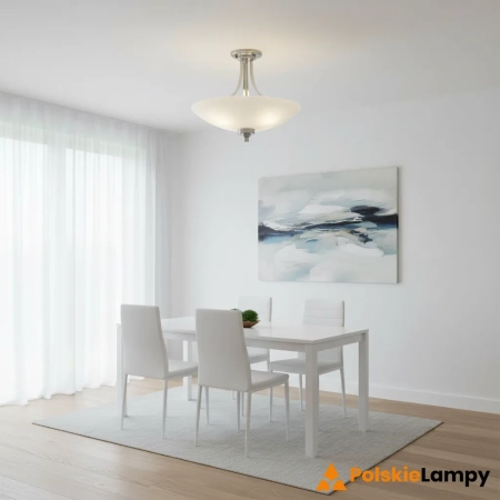 Lampa sufitowa metalowa biało-srebrna 3-punktowa WELLES-3SC z serii WELLES - Endon Lighting