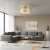 Lampa sufitowa złota metalowa z tkaniną 43cm 101568 z serii Cordero - Endon Lighting