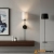 Kinkiet czarny metalowy z białym abażurem 101660 z serii Sancerre - Endon Lighting