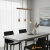 Lampa wisząca drewniana z czarnymi detalami 3-punktowa 101678 z serii Sven - Endon Lighting