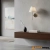 Kinkiet niklowany z plisowanym abażurem 103356 z serii Rennes - Endon Lighting