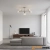 Lampa sufitowa niklowana 6-punktowa ze szklanymi kloszami 104050 z serii Allegra - Endon Lighting