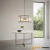 Lampa wisząca mosiężna szklana 3-punktowa 106282 z serii Ridgeton - Endon Lighting