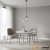 Lampa wisząca szklana srebrna 1-punktowa 106896 z serii Hansen Grand - Endon Lighting