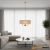 Lampa wisząca mosiężna z lnianym abażurem 3-punktowa 110723 z serii Highclere - Endon Lighting