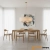 Lampa wisząca mosiężna z beżowym abażurem 8-punktowa 110727 z serii Highclere - Endon Lighting