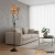 Lampa podłogowa czarna metalowa z trzema abażurami z rafii 114221 z serii Wriggle - Endon Lighting