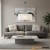 Lampa wisząca z białym abażurem i metalem 50cm 60241 z serii Daley - Endon Lighting