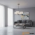 Lampa wisząca 3-punktowa biała z tkaniny i metalu 60256 z serii DALEY - Endon Lighting