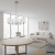 Lampa wisząca 5-punktowa biała z tkaniny i metalu 60257 z serii Daley - Endon Lighting