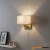 Kinkiet tekstylny biały z metalem 61604 z serii Piccolo - Endon Lighting