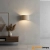Kinkiet ścienny półokrągły beżowy z tkaniny 70335 z serii Obi - Endon Lighting
