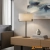 Lampa stołowa brązowa z beżowym abażurem 72631 z serii Hayfield - Endon Lighting