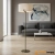 Lampa podłogowa metalowa brązowa z beżowym abażurem 72634 z serii Hayfield - Endon Lighting