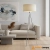 Lampa podłogowa trójnóg metalowa z beżowym abażurem 73145 z serii Tri - Endon Lighting
