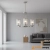 Lampa sufitowa srebrna metalowa 3-punktowa 76261 z serii Easton - Endon Lighting