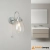 Kinkiet łazienkowy chromowany szklany z włącznikiem 76304 z serii Hampton - Endon Lighting