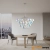 Lampa wisząca opalizująca 6-punktowa 65cm 76450 z serii Infinity - Endon Lighting