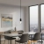 Lampa wisząca metalowa czarna 1-punktowa 80637 z serii Studio - Endon Lighting