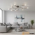 Lampa sufitowa metalowa srebrno-miedziana 8-punktowa 81610 z serii Hal - Endon Lighting