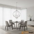 Lampa wisząca metalowa srebrna 4-punktowa 81915 z serii Garland - Endon Lighting