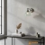Kinkiet metalowy srebrny ze szklanym kloszem 91739 z serii Hansen - Endon Lighting