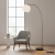 Lampa podłogowa mosiężna z marmurową podstawą 91744 z serii Otto - Endon Lighting