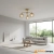 Lampa sufitowa złota 3-punktowa z bursztynowymi kloszami 91968 z serii Dimple - Endon Lighting