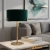 Lampa stołowa zielona welurowa mosiężna 95837 z serii HAYFIELD - Endon Lighting