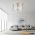 Plafon szklany srebrny okrągły 31cm 96150 z serii Hopton - Endon Lighting