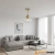 Lampa sufitowa mosiężna ze szklanym kloszem 97684 z serii Addington - Endon Lighting