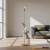 Lampa podłogowa metalowa mosiężna z okręgiem 98095 z serii HOOP - Endon Lighting