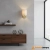 Kinkiet metalowy złoty z białym abażurem BRIO-1WBAB z serii BRIO - Endon Lighting
