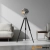 Lampa podłogowa metalowa srebrno-czarna na trójnogu EH-NAUTICAL-FL z serii NAUTICAL - Endon Lighting