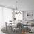 Lampa wisząca metalowa srebrna 5-punktowa KORA-5CH z serii Kora - Endon Lighting