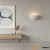 Kinkiet ścienny ceramiczny biały półokrągły UG-WB-A z serii PRIDE - Endon Lighting