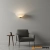 Kinkiet ścienny półokrągły biały mosiężny WELLES-1WBAB z serii Welles - Endon Lighting