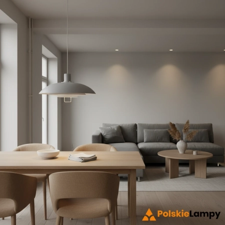 Lampa skandynawska wisząca KIRKENES Szary 102282 - Markslojd
