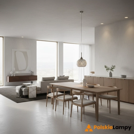 Lampa wisząca nowoczesna LOHALS   Stalowy/Biały 102288 - Markslojd