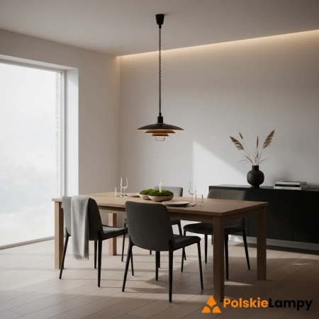 Lampa skandynawska wisząca KIRKENES  Czarny 104540 - Markslojd