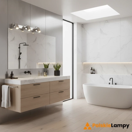 Kinkiet nowoczesny LUX  IP44 Stalowy 105475 - Markslojd