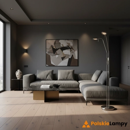 Lampa podłogowa HUDSON 2L Stal 105583 - Markslojd