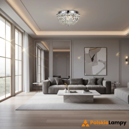 Plafon kryształowy kryształowy ESTELLE  IP44 Chrom/MC 105796 - Markslojd