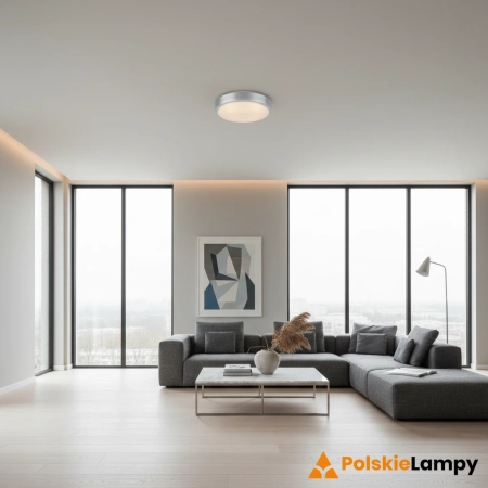 Plafon nowoczesny MOON 22 LED Alu/Biały 105957 - Markslojd