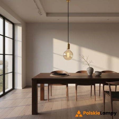 Lampa skandynawska wisząca SKY Brass/Black 106170 - Markslojd